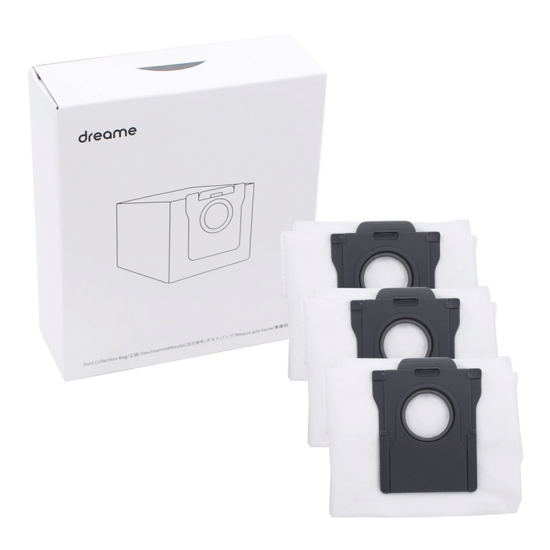 3 Τεμάχια Γνήσιες Σακούλες Σκόνης για Dreame L10S Pro Ultra / X30/40/50 Ultra/ D20 Ultra/ JONR X1 Max